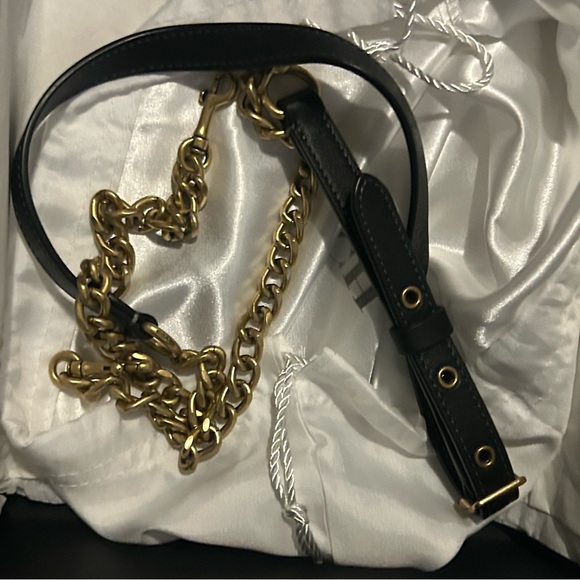 Coach Quilted Black Mini Bag with Gold Details - Picture 4 of 8